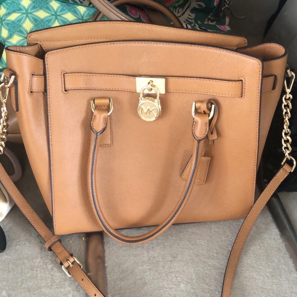 Michael Kors Hamilton Saffiano Purse Handbag